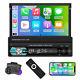 7 Single 1 Din Flip Out Car Radio Stereo Android/apple Carplay Bluetooth Player