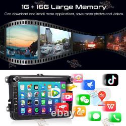 8 Car Stereo Radio Player GPS Android 12 16GB For VW Transporter T5 T5.1 Passat