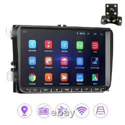 9Car Stereo Radio Android Double Din MP5 Player For VW With Rear Camera UK