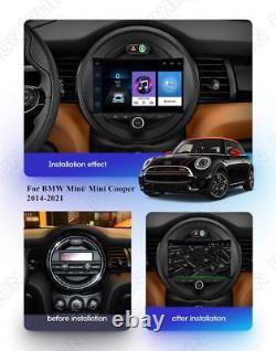 9Stereo Radio GPS Navigation Carplay 2+32G Player For 14-21 Mini Cooper F55 F56