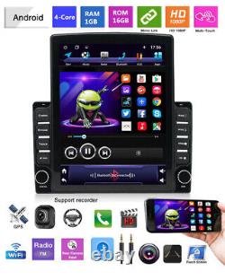 9.7in 2DIN Android 9.1 Car Stereo Radio MP5 Player Sat Nav GPS BT WIFI FM Camera