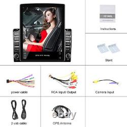9.7in 2Din Car Stereo Radio MP5 Player Android 9.1 GPS SAT NAV BT WIFI FM Camera