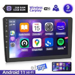 9 Android 11 Car Stereo Radio 2+32GB Carplay GPS Navi BT Hifi RDS MP5 Player