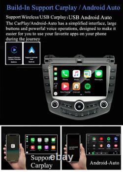 9 Android 11 Stereo Radio GPS Player For Honda Accord 2003-07 Build-in Carplay