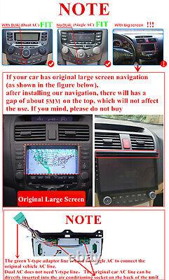 9 Android 11 Stereo Radio GPS Player For Honda Accord 2003-07 Build-in Carplay