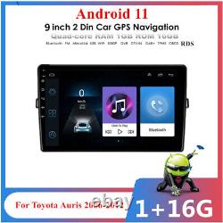 9 Android 11 Stereo Radio Head Unit GPS Wifi Player For Toyota Auris 2006-2012