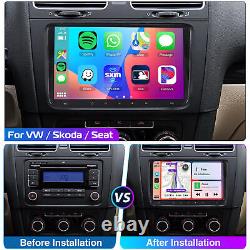 9 Android 14 For VW GOLF MK5 MK6 Apple Carplay Car Stereo Radio Player GPS +AHD