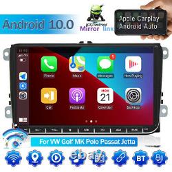 9 Apple Carplay For VW GOLF MK5 MK6 Android 10.0 Car Stereo Radio Player GPS UK