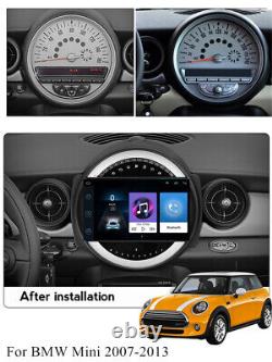 9 For 2007-2013 BMW MINI COOPER Carplay 4+32GB Stereo Radio GPS Nav Wifi Player
