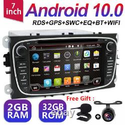 Android 10.0 2 DIN Ford Focus Mondeo C S-Max Galaxy DVD Player GPS Stereo Radio
