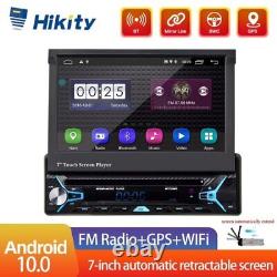 Android 10.0 7 Single 1DIN Car Stereo Radio DVD Player GPS SAT NAV Bluetooth CD