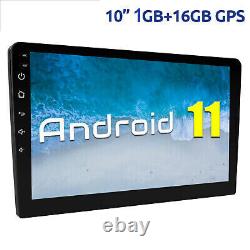 Android 11 Car Stereo GPS Navi MP5 Player 10.1 Double 2Din WiFi Quad Core Radio