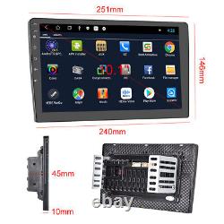 Android 11 Car Stereo GPS Navi MP5 Player 10.1 Double 2Din WiFi Quad Core Radio