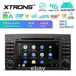 Android 13 4+64GB Car DVD Player GPS Stereo Radio DAB+ 4G for Benz B-W245 A-W169