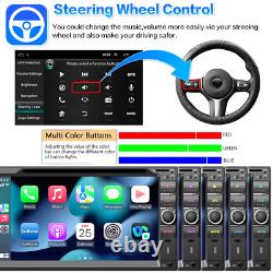 Apple Carplay Android Auto 2 Din Car Stereo 7'' CD DVD Player BT Radio Right Key