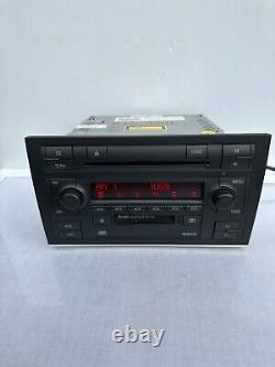 Audi A4 Symphony Stereo Radio Cassette CD Player 6 Disc Changer 8E0035195M +CODE