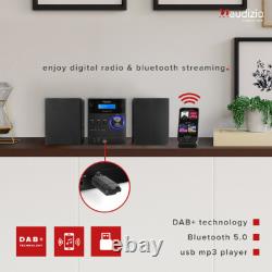 Audizio Metz HiFi Stereo System DAB Radio, CD Player, Bluetooth Connectivity