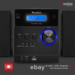 Audizio Metz HiFi Stereo System DAB Radio, CD Player, Bluetooth Connectivity