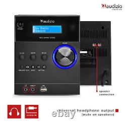 Audizio Metz HiFi Stereo System DAB Radio, CD Player, Bluetooth Connectivity