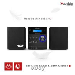 Audizio Metz HiFi Stereo System DAB Radio, CD Player, Bluetooth Connectivity