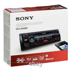 Bluetooth Car Radio stereo Sony DSX-A410BT USB AUX iPod iPhone Mechless Player
