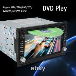 Car 6.2'' Double 2 Din CD DVD Player Radio Stereo Mirror Link USB + Rear Camera