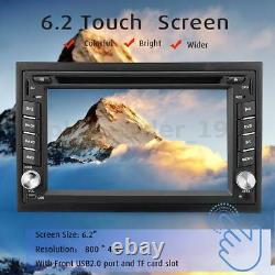 Car 6.2'' Double 2 Din CD DVD Player Radio Stereo Mirror Link USB + Rear Camera