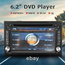 Car 6.2'' Double 2 Din CD DVD Player Radio Stereo Mirror Link USB + Rear Camera