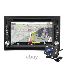 Car 6.2'' Double 2 Din CD DVD Player Radio Stereo Mirror Link USB + Rear Camera