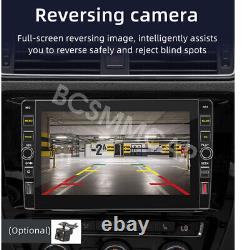 Car Stereo Radio 2DIN 8in Bluetooth Player For Carplay Android Auto WithFree Cam