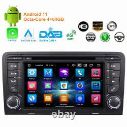 Car Stereo Radio DAB+ Sat Nav CarPlay DVD Bluetooth Head Unit For Audi A3 S3 RS3