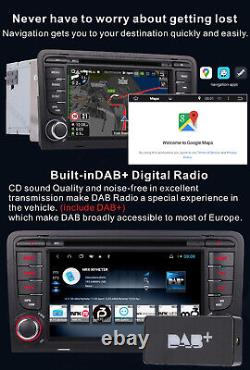 Car Stereo Radio DAB+ Sat Nav CarPlay DVD Bluetooth Head Unit For Audi A3 S3 RS3