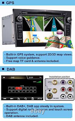 Car Stereo Radio DVD GPS DAB+ BT SWC for Opel Vauxhall Astra Corsa Vectra Zafira