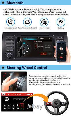 Car Stereo Radio DVD Sat Navi GPS Headunit Bluetooth for BMW 5 Series E39 X5 E53