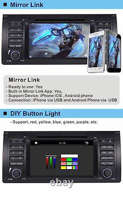 Car Stereo Radio DVD Sat Navi GPS Headunit Bluetooth for BMW 5 Series E39 X5 E53