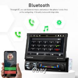 DAB+ 7 Single 1 Din Flip Out Car Stereo Radio Apple Carplay Android Auto Player