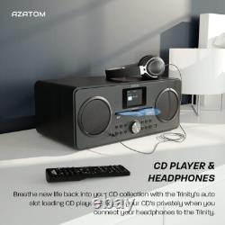 DAB DAB+ Digital FM Radio, CD player, Bluetooth Stereo Speaker System, USB