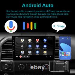 Double 2Din 9'' Car Stereo Radio Carplay & Android Auto Touch Screen MP5 Player