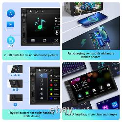 Double 2Din Car Stereo Radio Apple/Android Car Play Bluetooth 7 Touch Screen FM