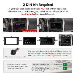 Double 2Din Car Stereo Radio Apple/Android Car Play Bluetooth 7 Touch Screen FM