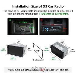 Double 2Din Car Stereo Radio Apple/Android Car Play Bluetooth 7 Touch Screen FM