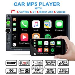 Double 2Din Car Stereo Radio for Apple CarPlay Android Carplay 7 FM MP5 Player