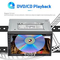 Double 2 DIN 7'' Touch Screen Car Radio Stereo DVD CD Bluetooth USB FM Player