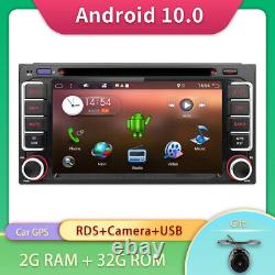 Double 2 Din Android 10.0 Car Stereo Radio Player Sat Nav GPS BT For Toyota DVD