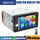 Double 2 Din Car Stereo Radio Cd Dvd Player Apple Carplay & Android Auto Usb Bt