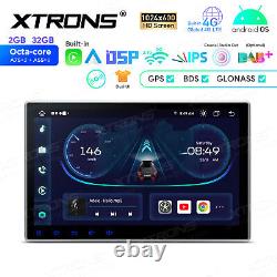 Double DIN 10.1 HD Car GPS Radio Stereo DVD Player Android 13 8-Core Car Play