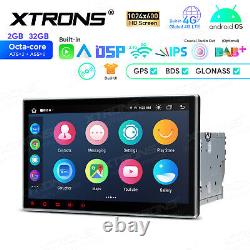 Double DIN 10.1 HD Car GPS Radio Stereo DVD Player Android 13 8-Core Car Play