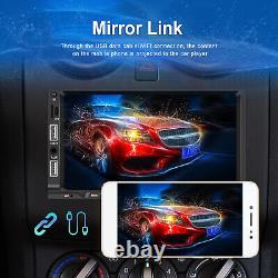 Double Din Car Stereo Radio MP5 Player Touch Screen Bluetooth With Rear Camera