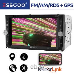 ESSGOO 2 DIN 6.2 Car Stereo Radio DVD Player GPS Nav Mirror Link AM RDS