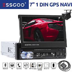 ESSGOO 7 Car Stereo Radio Player 1 DIN Navi Touch Screen Bluetooth GPS + Camera